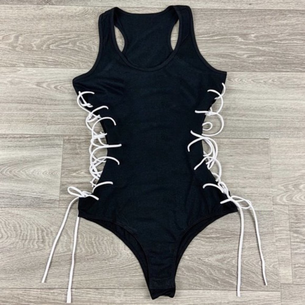 Black Kansas City Chiefs Corset Bodysuit Onepiece GF/mom/mothers gift - Picture 2 of 2
